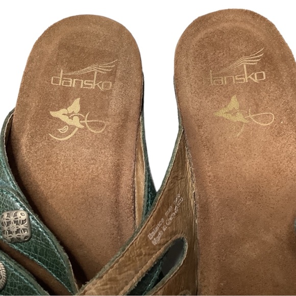 DANSKO Janie Sandals Slides Shoes Leather Slip On Women’s Size 7.5 - Picture 5 of 8